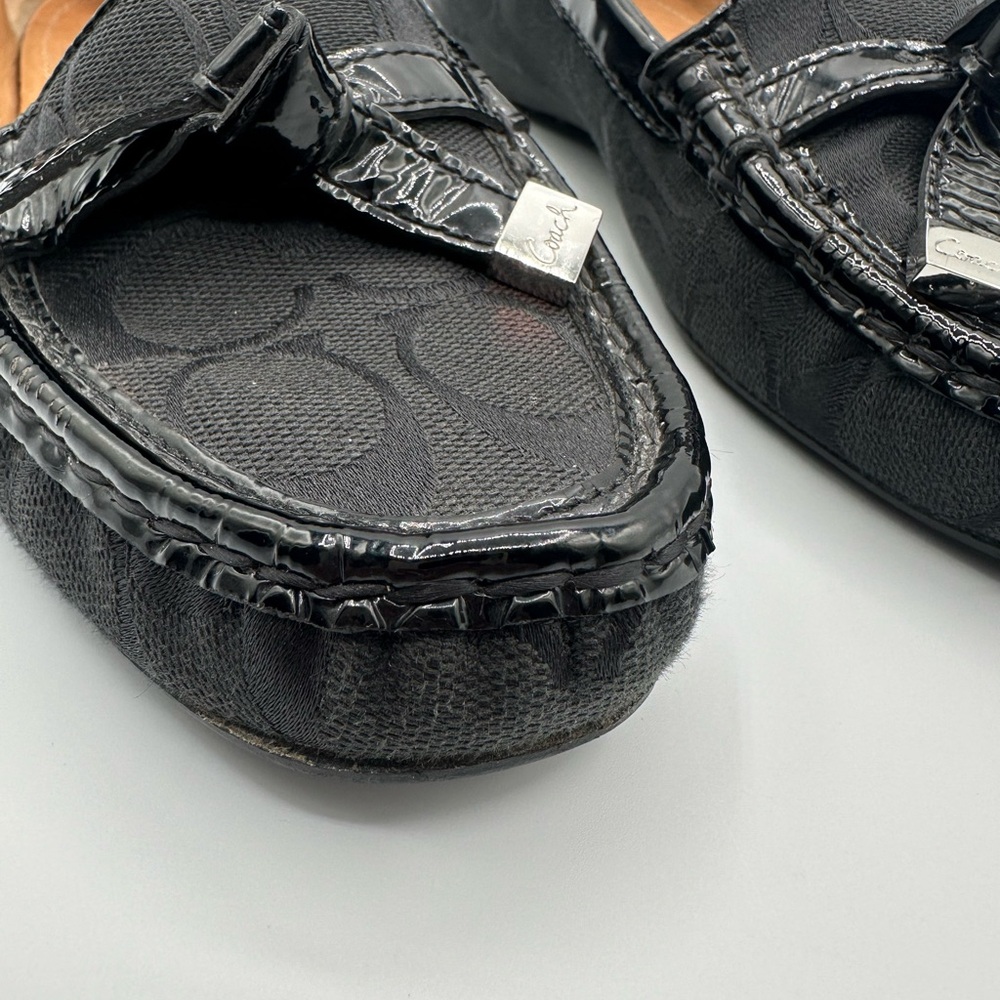 Coach Black Loafers with Tassels and Metallic Accent Women’s US 7 With The Box - Picture 9 of 16